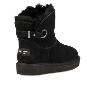 UGG Koolaburra Remley Black Mini Suede Boots 10